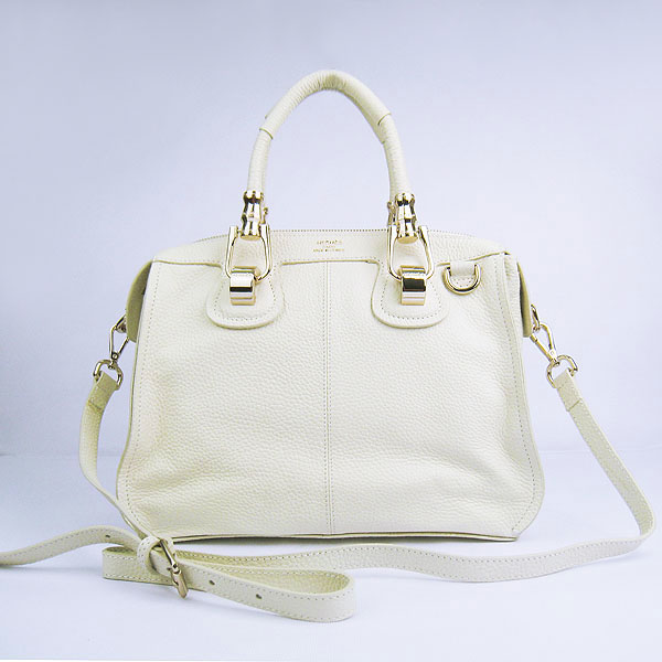 Fake Hermes New Arrival Double-duty leather handbag Off-White 60669